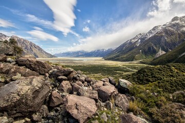 Vallée de la rivière Tasman