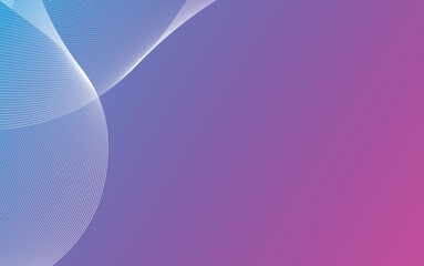colorful wavy line abstract background, vector illustration