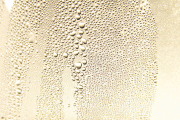 Water drops on the glass. Glass. Water. Background.