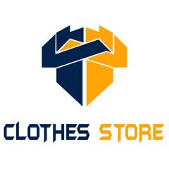 clothes abstract logo design