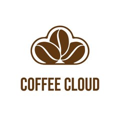 coffee cloud bean logo