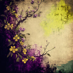 Simple Spring Grunge Background Texture - Spring Grunge Backdrops Series - Spring Grunge Wallpaper created with Generative AI technology