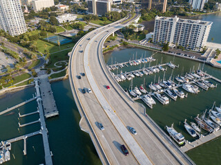 Clearwater Beach bridge Causeway Byway.