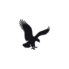Fototapeta premium An eagle about to catch its prey. Vector illustration.