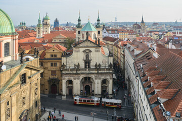 Naklejka na ściany i meble Center of Prague.