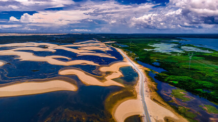 Barreirinhas Maranhão Portal Lençóis Maranhenses Deserto Brasileiro Rio Areia Estrada Barcos...