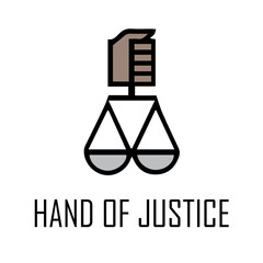 Hand of justice logo