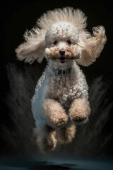 Active Poodle Front View Running
Active Dog Month April 2023