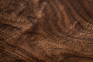 Black walnut wood texture background. Walnut wood planks texture.	
