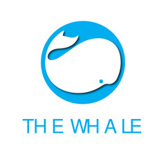 Fototapeta premium abstract logo design of whale