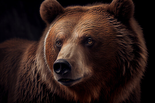 Photorealistic concept image of a bear. 