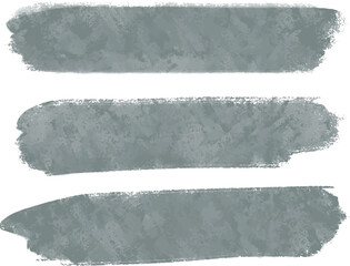 Collection of different grunge black, ink paint brush strokes. Artistic design elements, grungy background vector illustration
