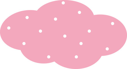dotted pink cloud