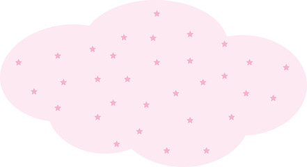 dotted pink cloud