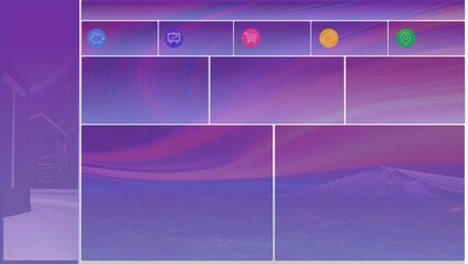 Background for Power BI Dashboard, Purple, generative AI