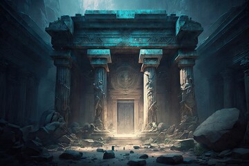 Discovering Lost Treasures and Unfathomable Mysteries in an Unexplored Ancient Temple Generative AI