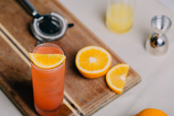 Garibaldi cocktail booze orange and bitter