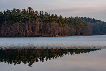 A Cold December Afternoon at Lake Williams, York County Pennsylvania USA, Pennsylvania