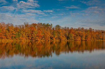 Fall Colors at their Finest at Lake Williams, York County Pennsylvania USA, Pennsylvania