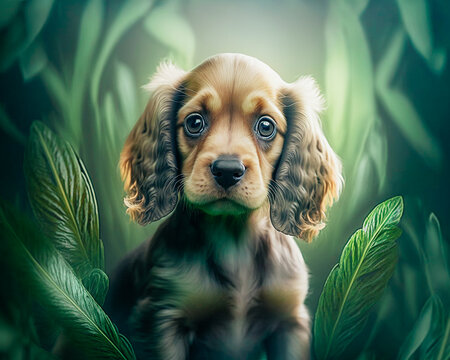 English Cocker Spaniel dog portrait