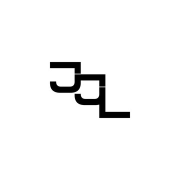 jjl typography letter monogram logo design