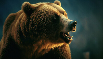 Obraz premium brown bear portrait