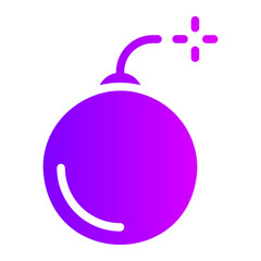 bomb gradient icon
