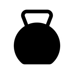 Kettlebell silhouette icon. Weight icon. Vector.