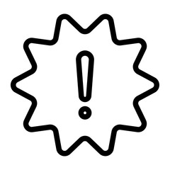 explosion line icon