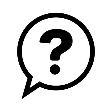 Question mark balloon. Frequently asked question icon. Vector.