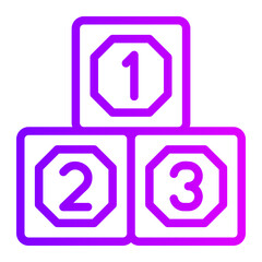 blocks gradient icon