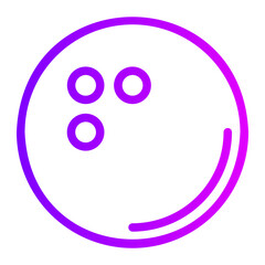 bowling gradient icon
