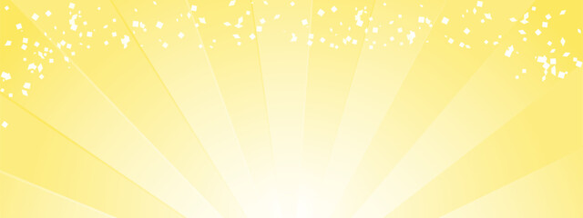 Obraz premium 集中線 シンプル 使いやすい 横 横長 ワイド 黄色 金色