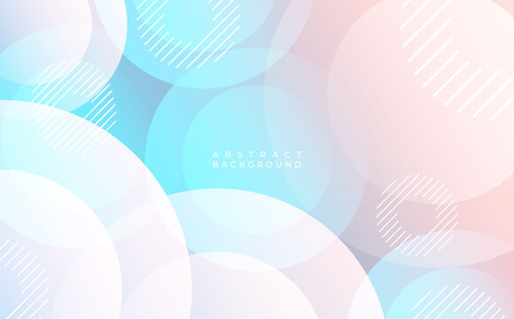 Modern background .geometric style, red and blue pastel color gradations