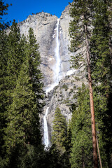 waterfall in yosemite