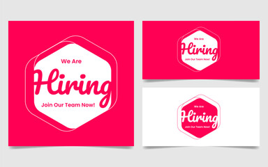 We are hiring logo vector eps 10