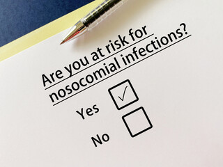 Question about hospital acquired infections