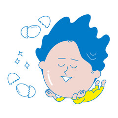 スキンケアをする人