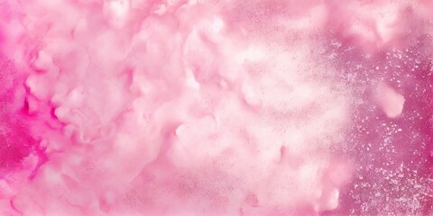 Pink powder explosion abstract background. Colored sand dust texture. Ai generated decorative Pink holi festival paint powder horizontal illustration.