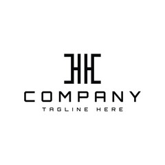 modern monogram letter H or double H logo design