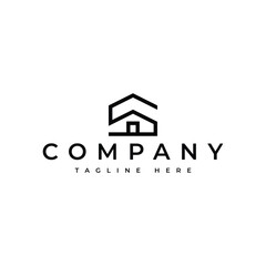 letter S home real estate logo design
