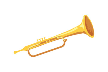 Fototapeta na wymiar golden trumpet design