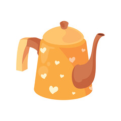yellow tea kettle