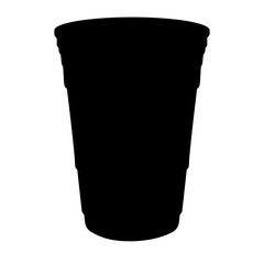 plastic cup silhouette