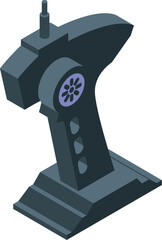 Radio control icon isometric vector. Remote toy. Rc model © ylivdesign