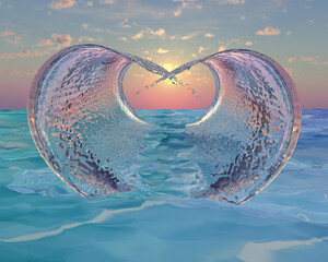 Dual love wave breaking together