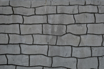 Gray faux brick stone background