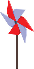 Windmill icon isometric vector. Wind vane. Outdoor direction