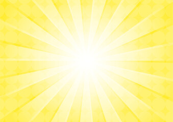 集中線　シンプル　使いやすい　横　横長　黄色　金色