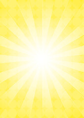 Obraz premium 集中線 シンプル 使いやすい 縦 黄色 金色